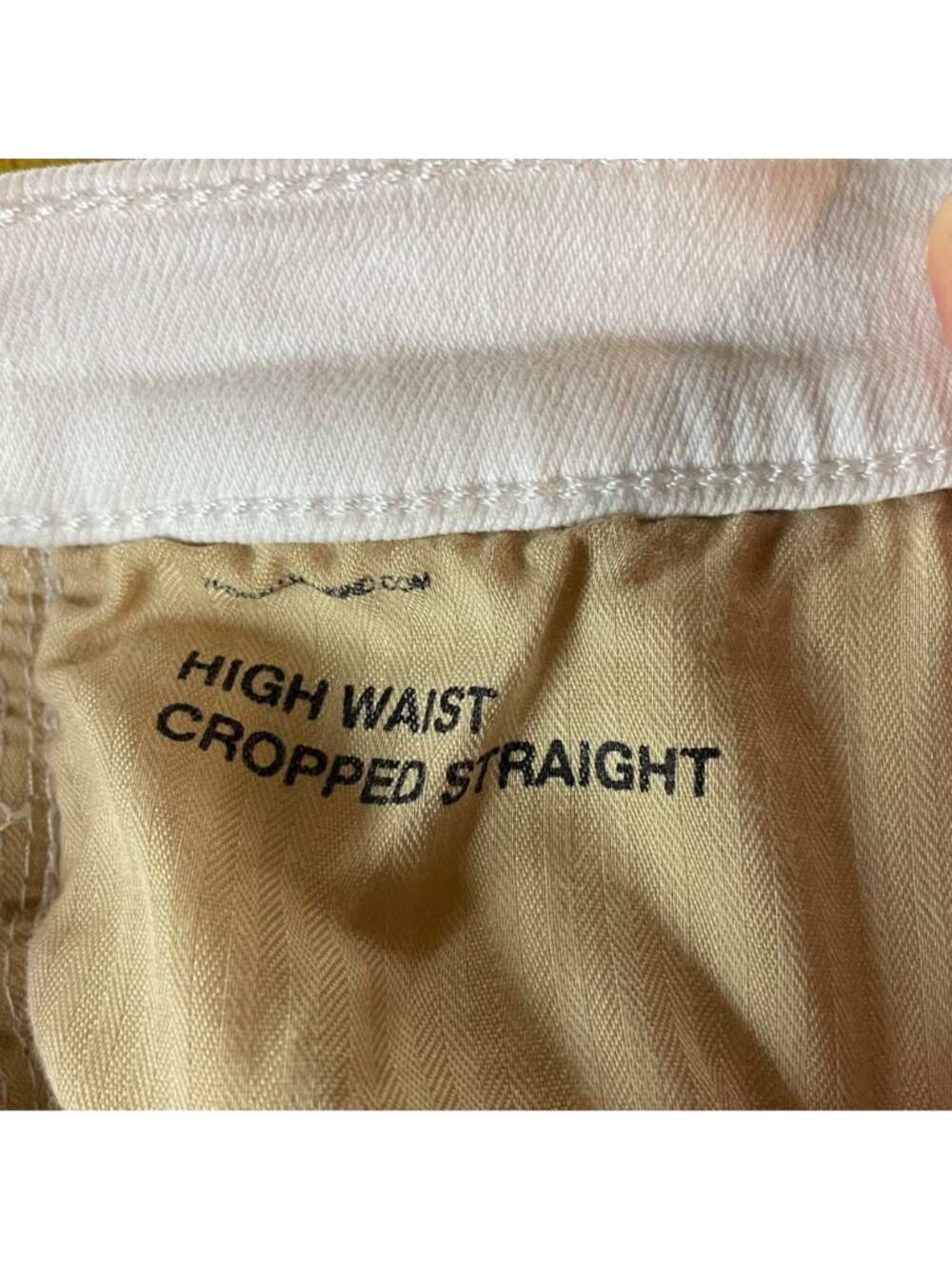 7 For All Mankind High Waist Straight Cropped Jeans SZ 29 Luxe Vintage Raw Hem - Picture 7 of 9